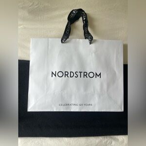 Nordstrom Paper Gift Bag White Black